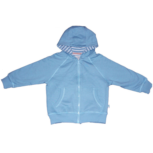 Pure Organic Cotton Blue Striped Hoody